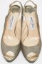 Jimmy Choo Pre-owned Lace sandals Gray Dames - Thumbnail 3