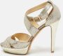 Jimmy Choo Pre-owned Lace sandals Yellow Dames - Thumbnail 2