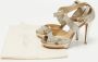 Jimmy Choo Pre-owned Lace sandals Yellow Dames - Thumbnail 9