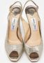 Jimmy Choo Pre-owned Lace sandals Yellow Dames - Thumbnail 3