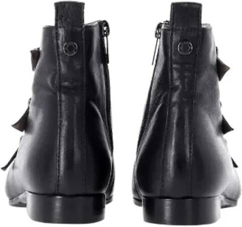 Jimmy Choo Pre-owned Leather boots Black Dames