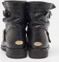 Jimmy Choo Pre-owned Leather boots Black Dames - Thumbnail 5