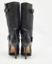 Jimmy Choo Pre-owned Leather boots Black Dames - Thumbnail 5