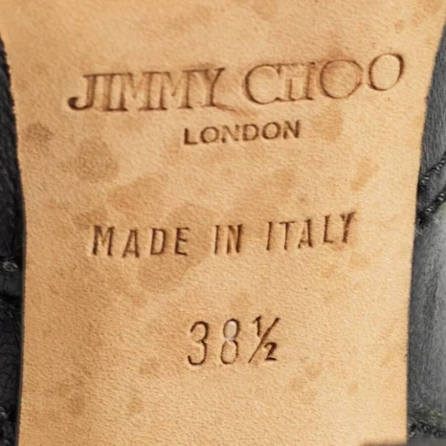 Jimmy Choo Pre-owned Leather boots Black Dames