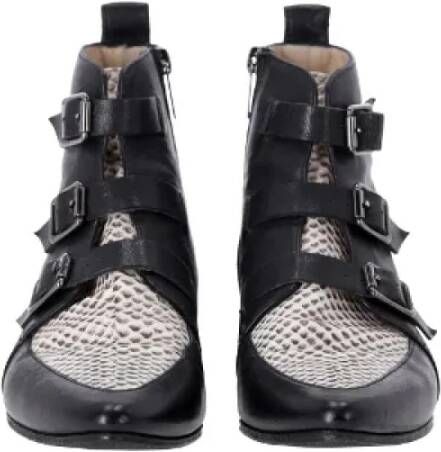 Jimmy Choo Pre-owned Leather boots Black Dames