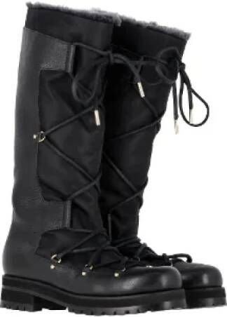 Jimmy Choo Pre-owned Leather boots Black Dames