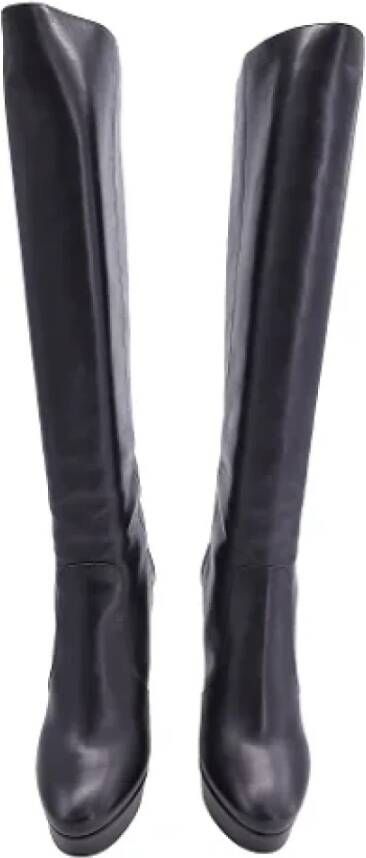 Jimmy Choo Pre-owned Leather boots Black Dames