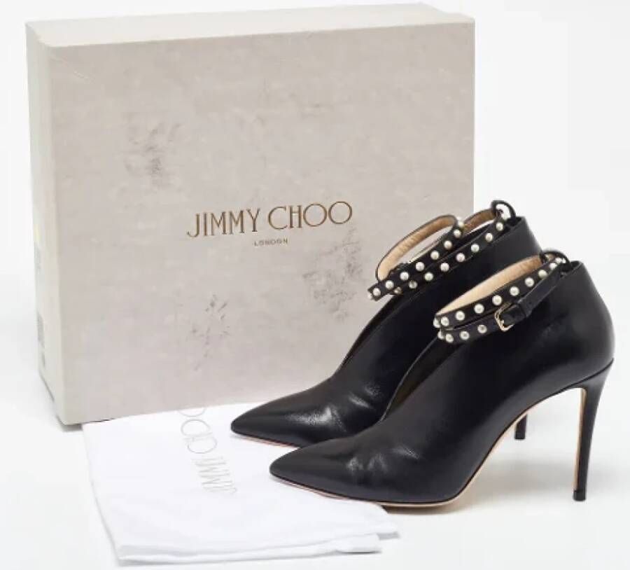 Jimmy Choo Pre-owned Leather boots Black Dames