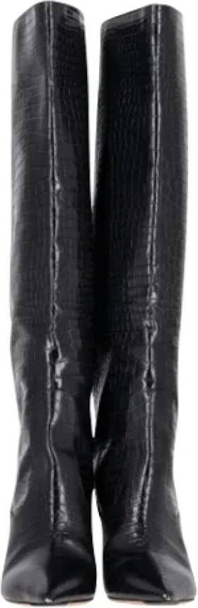 Jimmy Choo Pre-owned Leather boots Black Dames