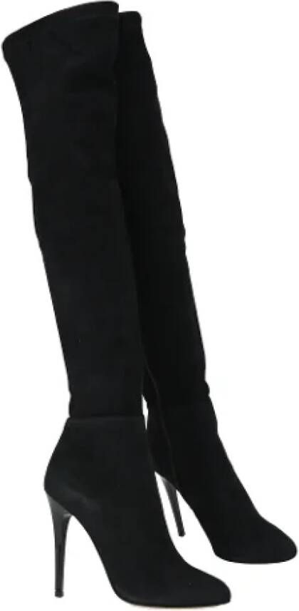 Jimmy Choo Pre-owned Leather boots Black Dames