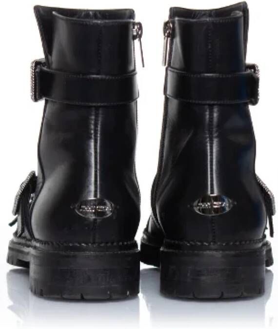 Jimmy Choo Pre-owned Leather boots Black Dames