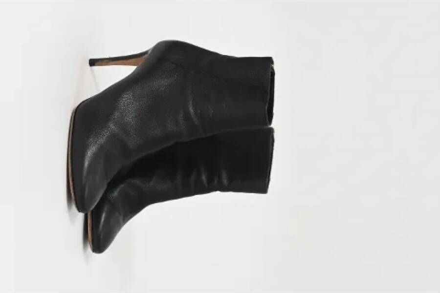 Jimmy Choo Pre-owned Leather boots Black Dames