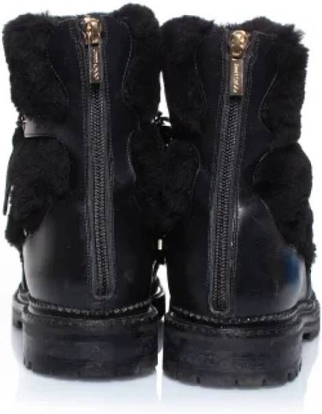 Jimmy Choo Pre-owned Leather boots Black Dames