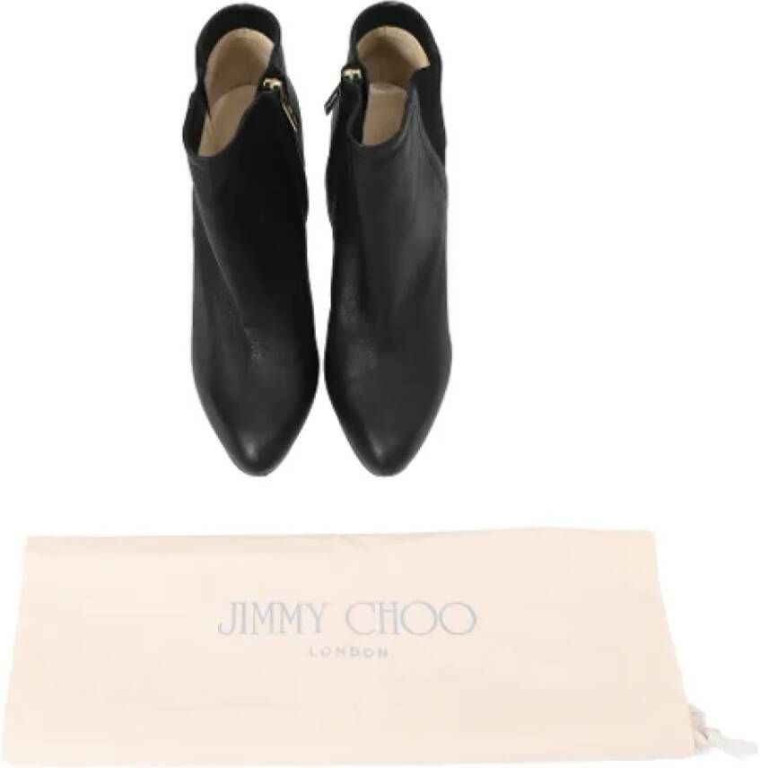 Jimmy Choo Pre-owned Leather boots Black Dames