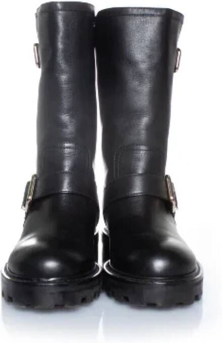 Jimmy Choo Pre-owned Leather boots Black Dames