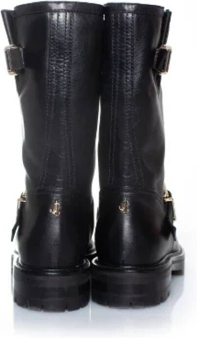 Jimmy Choo Pre-owned Leather boots Black Dames