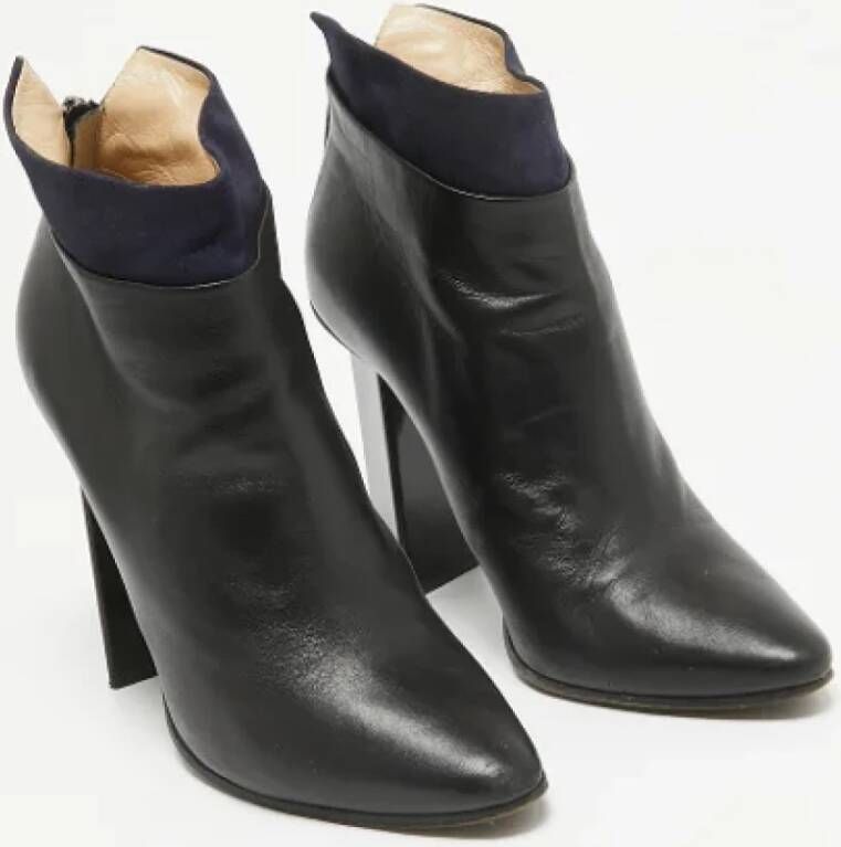 Jimmy Choo Pre-owned Leather boots Black Dames