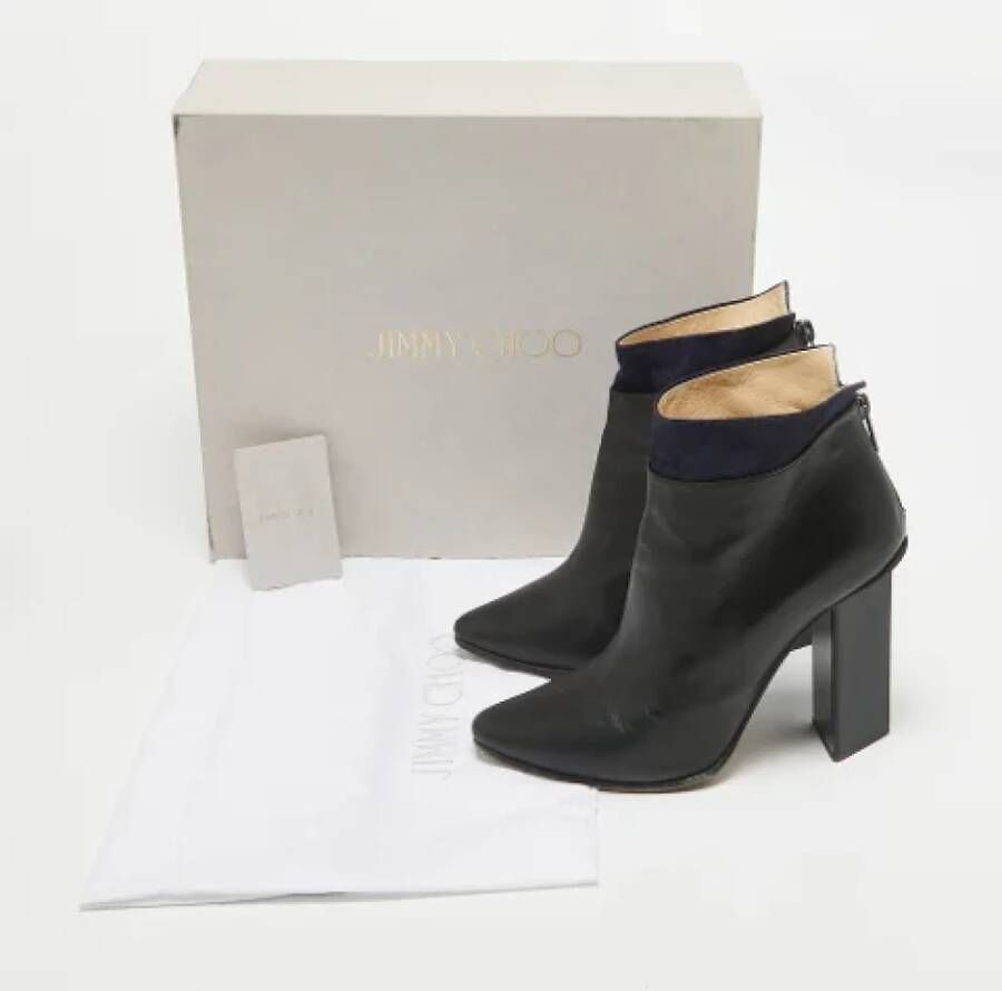 Jimmy Choo Pre-owned Leather boots Black Dames