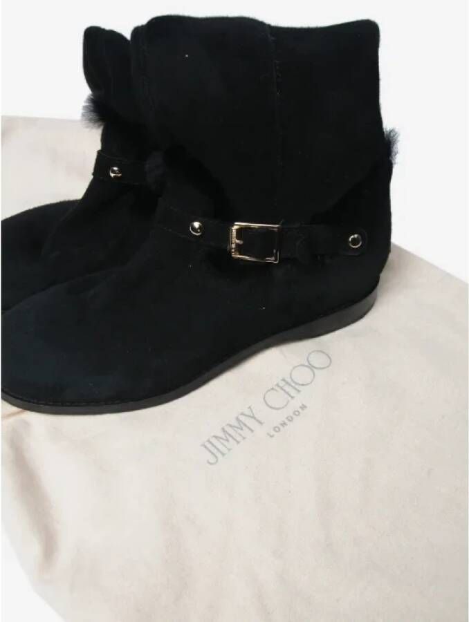 Jimmy Choo Pre-owned Leather boots Black Dames