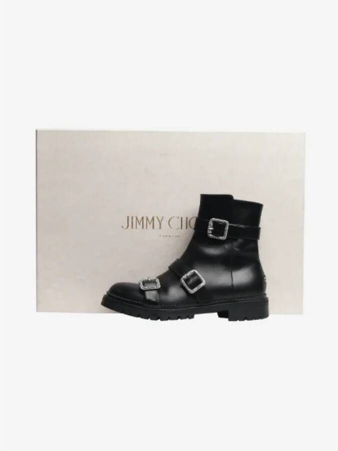 Jimmy Choo Pre-owned Leather boots Black Dames