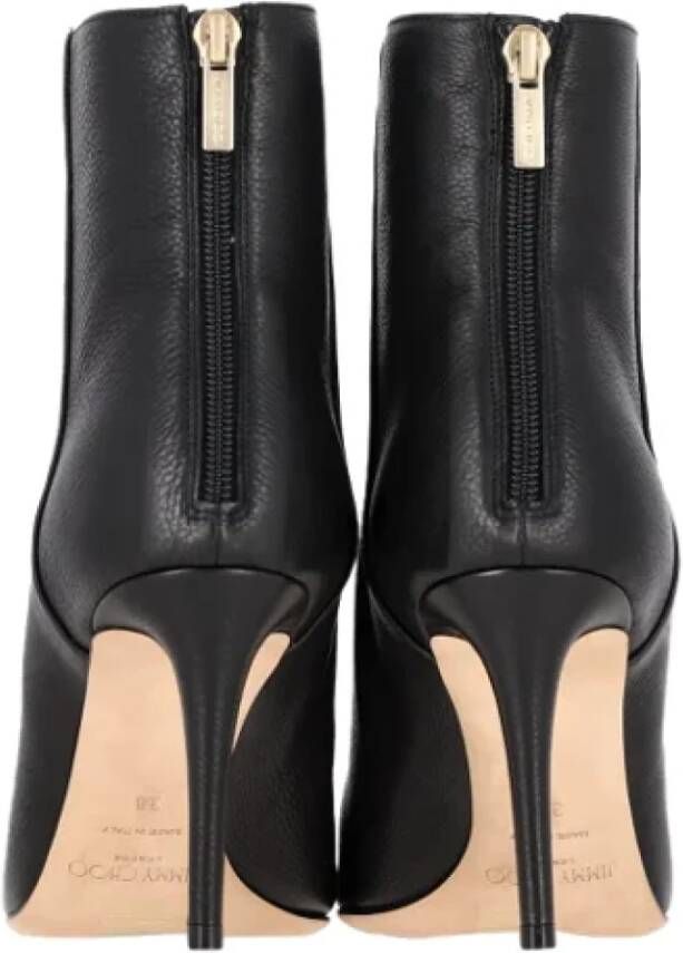 Jimmy Choo Pre-owned Leather boots Black Dames