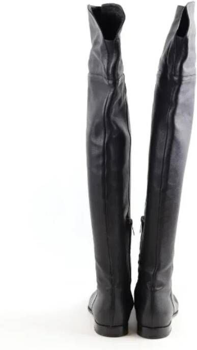 Jimmy Choo Pre-owned Leather boots Black Dames