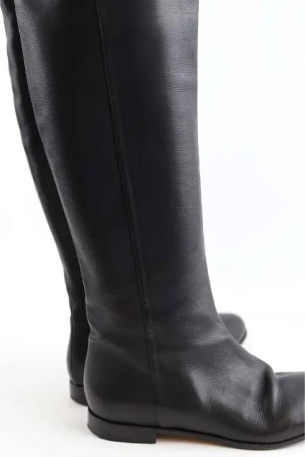 Jimmy Choo Pre-owned Leather boots Black Dames