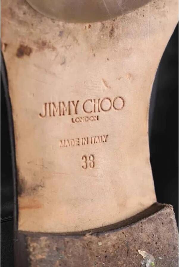 Jimmy Choo Pre-owned Leather boots Black Dames