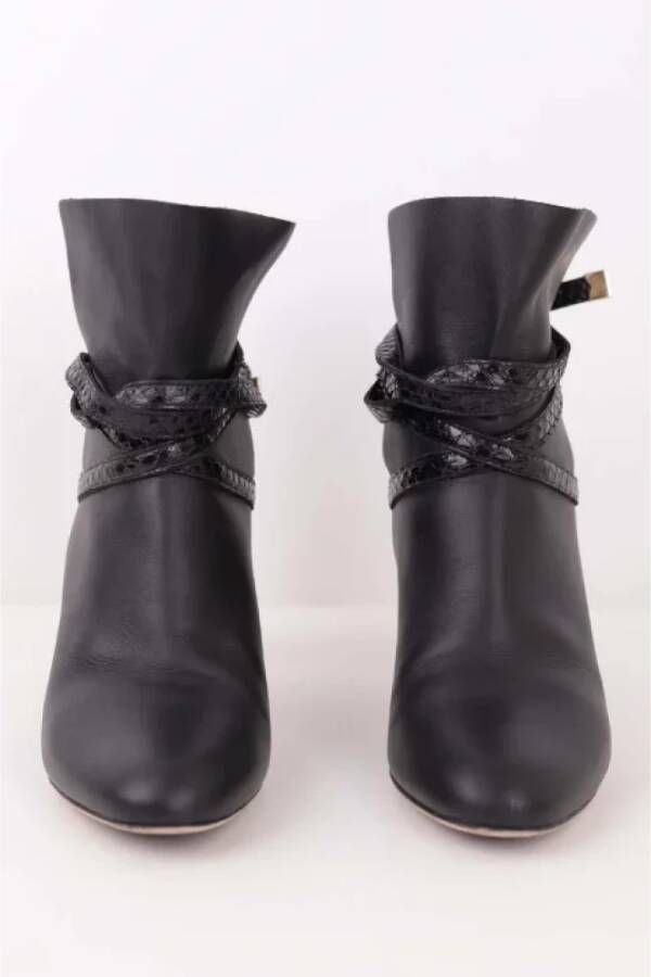 Jimmy Choo Pre-owned Leather boots Black Dames