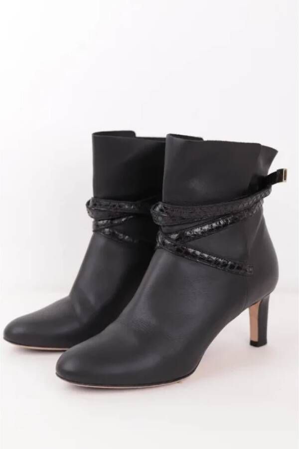 Jimmy Choo Pre-owned Leather boots Black Dames