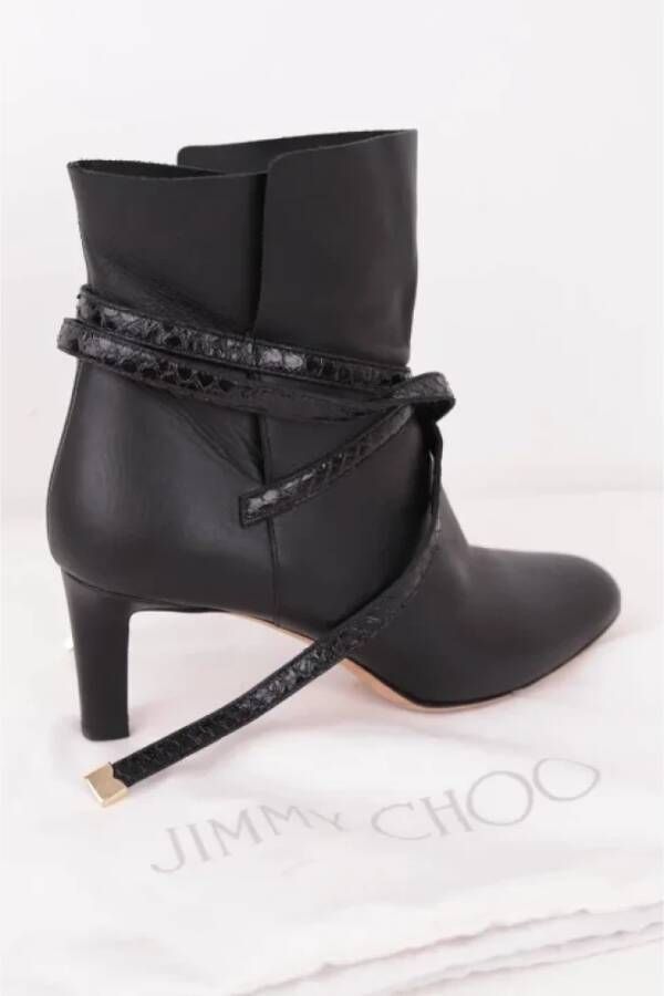 Jimmy Choo Pre-owned Leather boots Black Dames