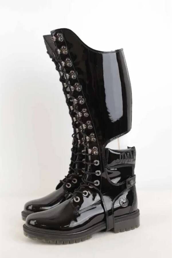 Jimmy Choo Pre-owned Leather boots Black Dames