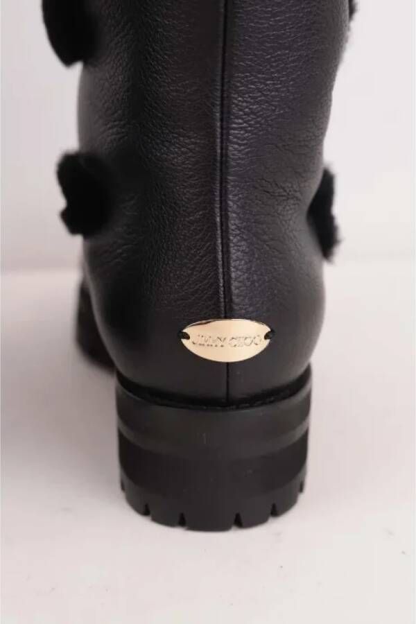 Jimmy Choo Pre-owned Leather boots Black Dames