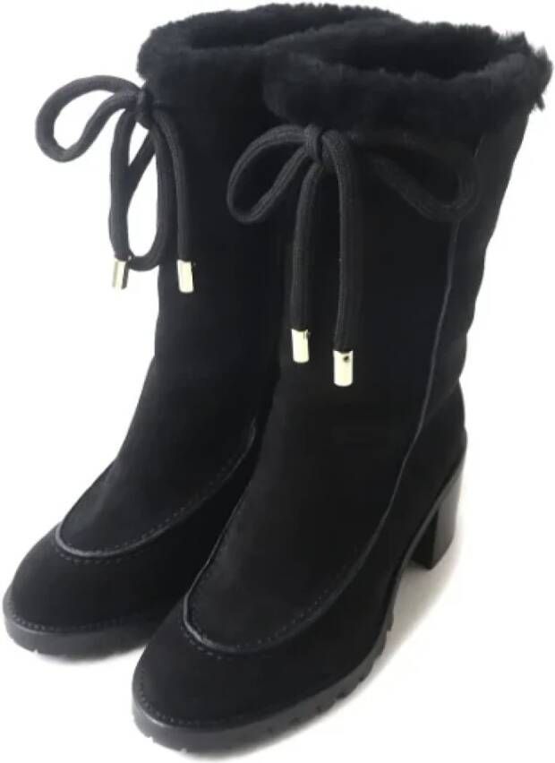 Jimmy Choo Pre-owned Leather boots Black Dames