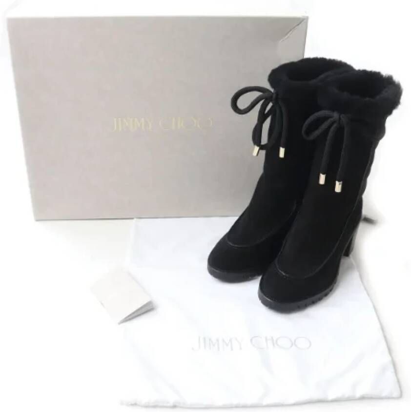 Jimmy Choo Pre-owned Leather boots Black Dames