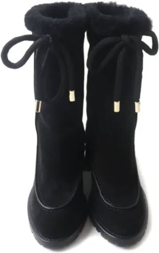 Jimmy Choo Pre-owned Leather boots Black Dames