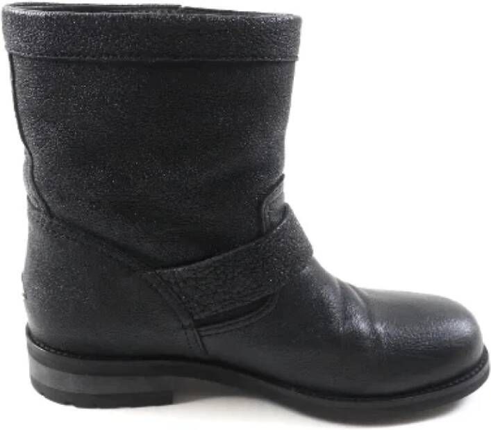 Jimmy Choo Pre-owned Leather boots Black Dames