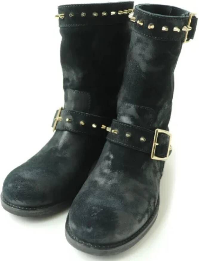 Jimmy Choo Pre-owned Leather boots Black Dames