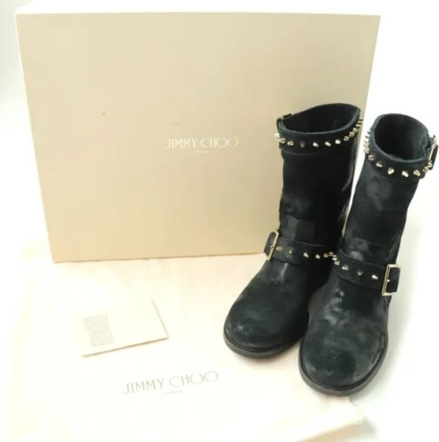 Jimmy Choo Pre-owned Leather boots Black Dames