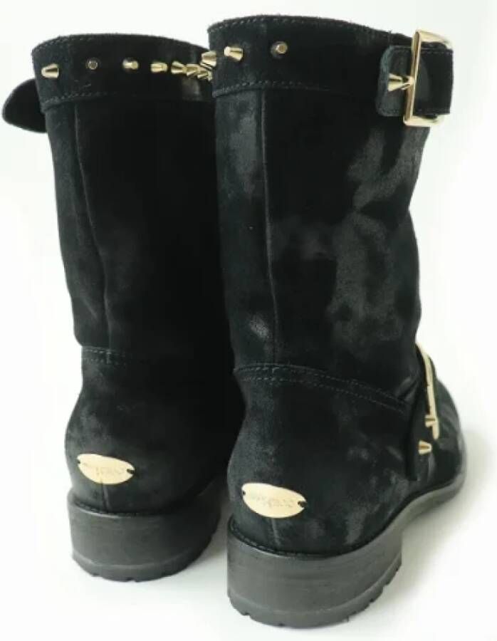 Jimmy Choo Pre-owned Leather boots Black Dames