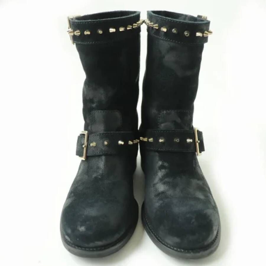 Jimmy Choo Pre-owned Leather boots Black Dames