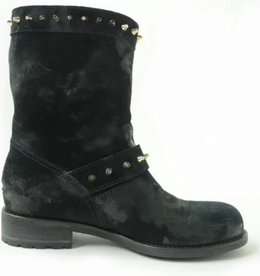 Jimmy Choo Pre-owned Leather boots Black Dames