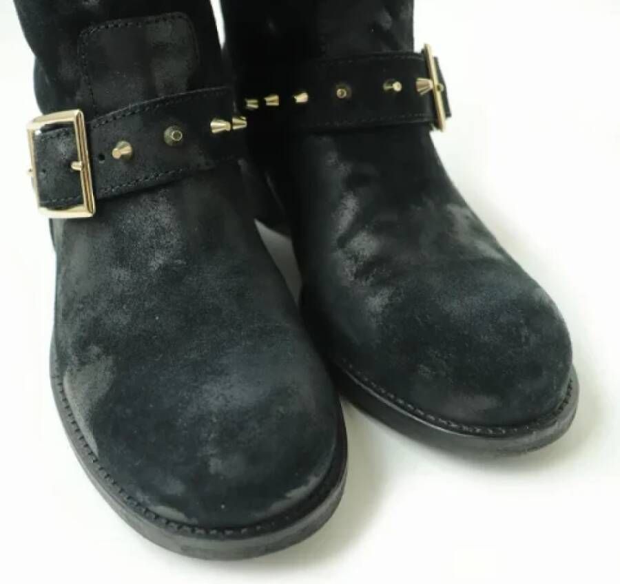 Jimmy Choo Pre-owned Leather boots Black Dames