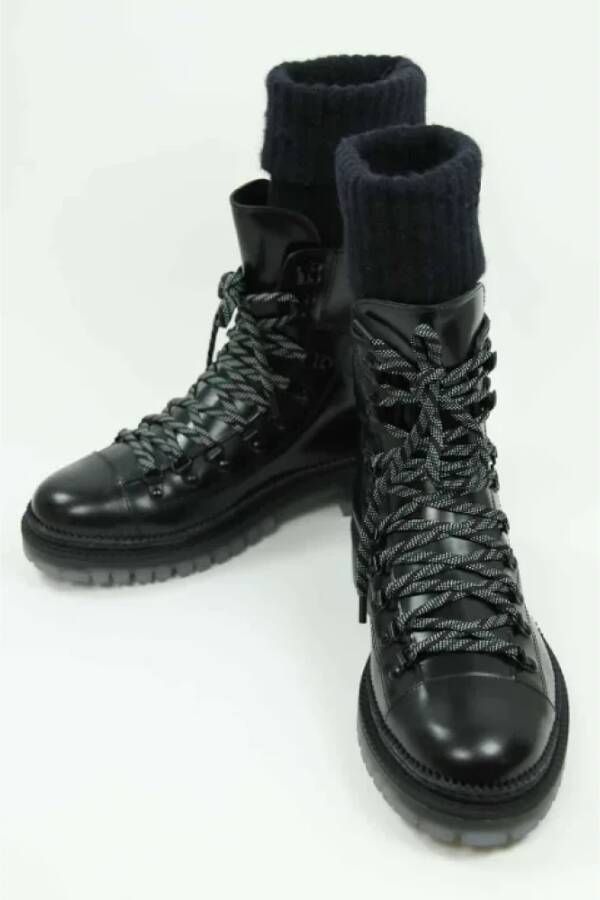 Jimmy Choo Pre-owned Leather boots Black Heren