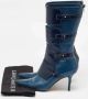 Jimmy Choo Pre-owned Leather boots Blue Dames - Thumbnail 7