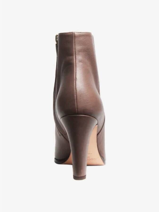 Jimmy Choo Pre-owned Leather boots Brown Dames