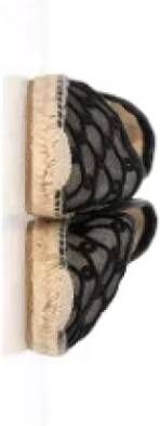 Jimmy Choo Pre-owned Leather espadrilles Black Dames