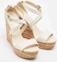 Jimmy Choo Pre-owned Leather espadrilles White Dames - Thumbnail 4