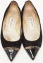 Jimmy Choo Pre-owned Leather flats Black Dames - Thumbnail 3