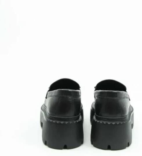 Jimmy Choo Pre-owned Leather flats Black Dames